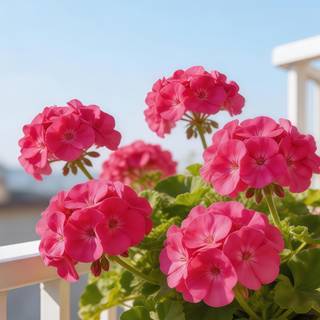 Pink Geranium Fresh 4K Phone Wallpaper