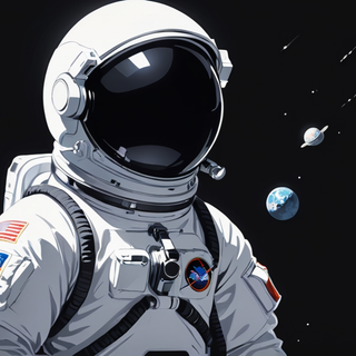 Astronaut in Space by AnimeHead