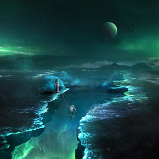 Astronautas en una misión