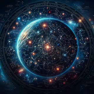 Celestial Star Map by robokoboto