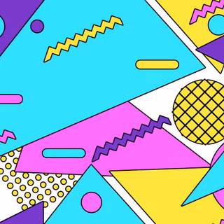 Abstract Memphis wallpaper