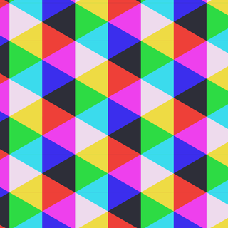 Equilateral triangle tesselation abstract pattern