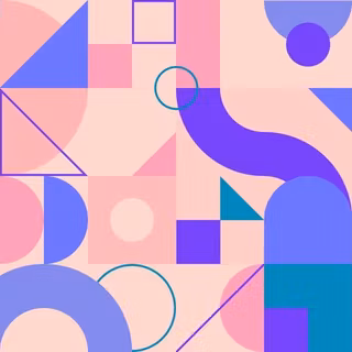 Abstract Bauhaus Memphis Wallpaper