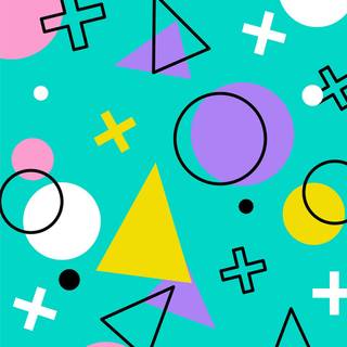 Abstract Memphis wallpaper 3