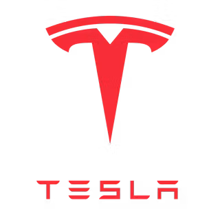 Tesla logo red