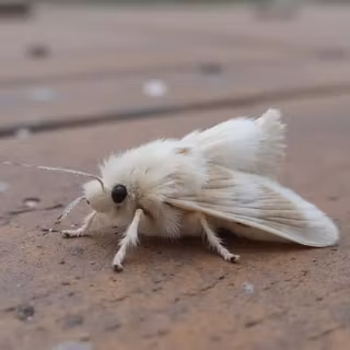 White moth