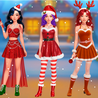 Huntrix christmas party wallpaper