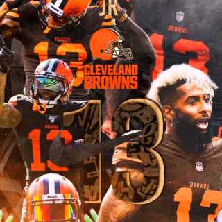 Odell Beckham Jr - Cleveland Browns Mobile Wallpaper Design 2026 HD