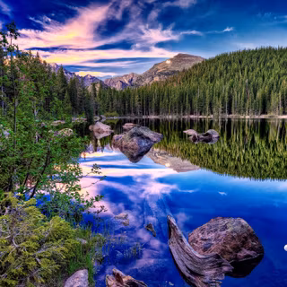 Coast Mountains in Tatlayoko Lake