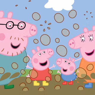 muddie Day for pep pig, George,mama pig and daddy pig!