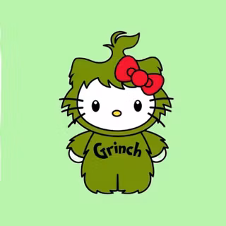 cute Grinch Hello kitty sanrio for computer!