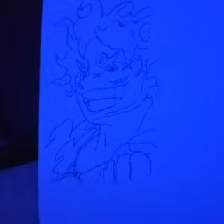 Drawing of monkey d luffy