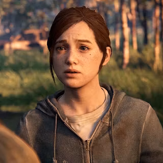Gif of young Ellie Williams The truth scence Ahhh I love Ellie <3