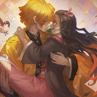 Nezuko x Zenitsu Demon Slayer