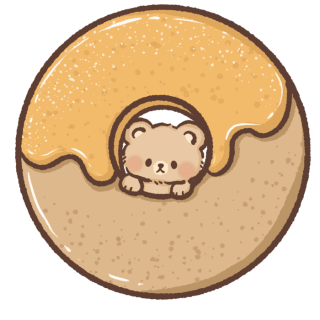 cute bear in donut Profile picture 