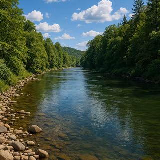  A river