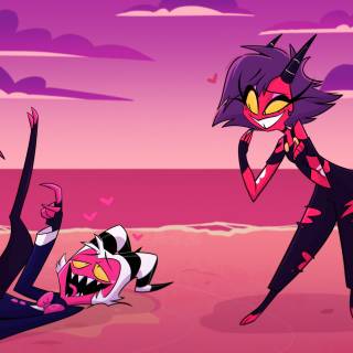 Moxxie & Millie Helluva Boss