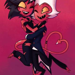 Moxxie & Millie Helluva Boss