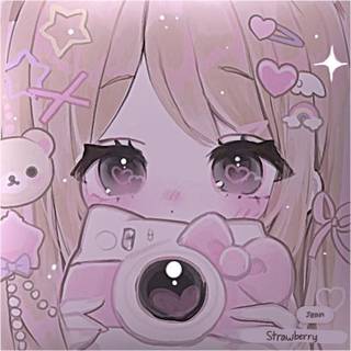 cute aesthetic girl with camera 