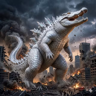 White Crocodilezilla