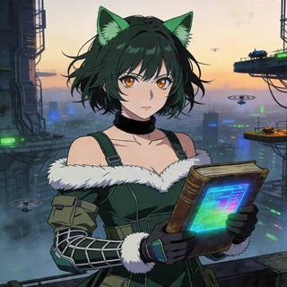 Cat Girl 90s Anime