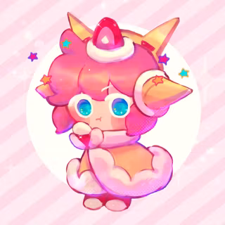 strawberry crepe cookie