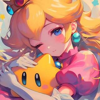 Anime style of princess peach!