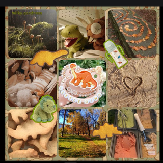 dinosaur moodboard from Pinterest 