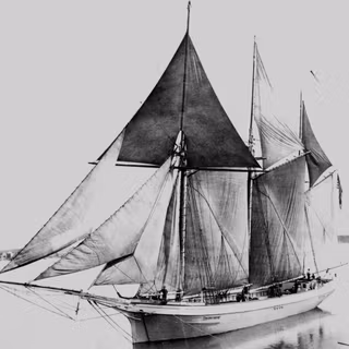 Rouse Simmons the Christmas Tree Ship (Black & White)