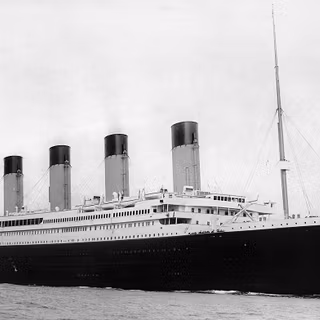 RMS Titanic (Black and White)