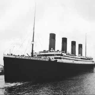 RMS Titanic (Black and White) #2