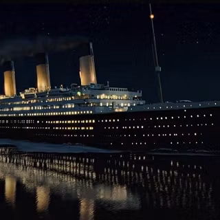 RMS Titanic at Night