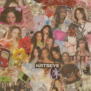 cute katseye collage wallpaper!
