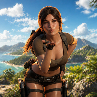 Lara Croft Enhanced Picture WALLPAPER 