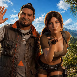 Lara Croft Enhanced, Picture with Jonah WALLPAPER 