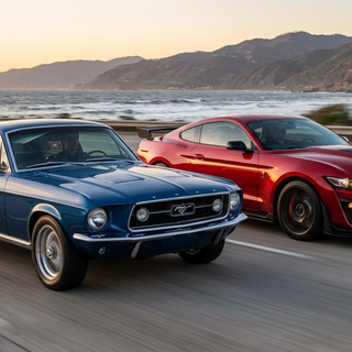 Ford Mustang 1969 and Ford Mustang 2025