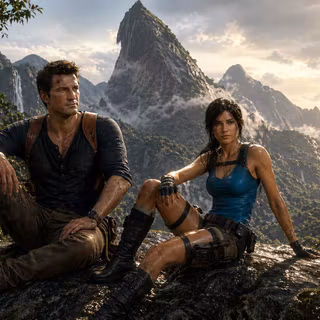 Lara Croft and Nathan Drake New Adventure WALLPAPER HD