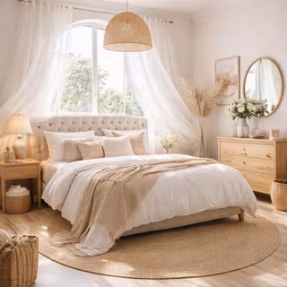 Airy bedroom