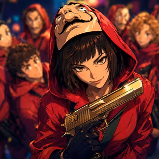 Tokyo, La Casa De Pepel, Bank Heist Netflix Series, ANIME WALLPAPER HD 