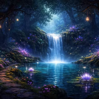 Magic waterfall