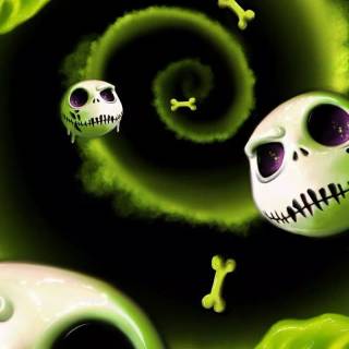Oogie Boogie and Jack from the nightmare before christmas