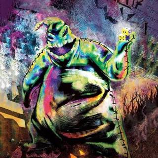 Oogie Boogie from the nightmare before christmas