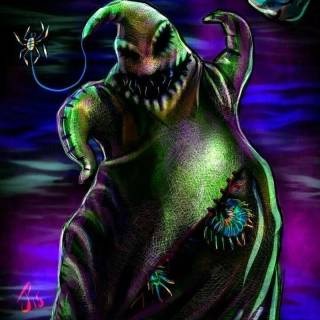 Oogie Boogie from the nightmare before christmas