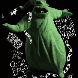 Oogie Boogie from the nightmare before christmas