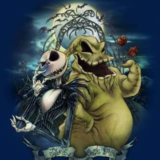 Oogie Boogie and Jack from the nightmare before christmas