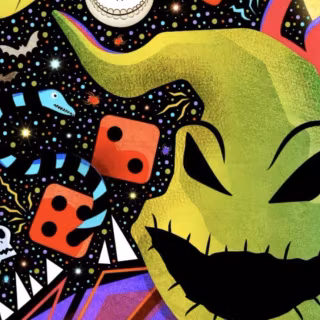 Oogie Boogie from the nightmare before christmas