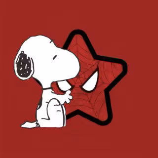 Snoppy and spider man pfp from Pinterest 