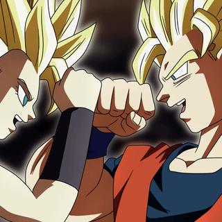 Caulifla  ss2  Goku ss2  dbs wallpaper