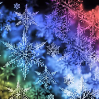 Flakes abstract snow snowflake