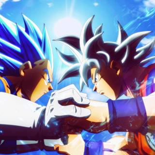 Goku  ui  and Vegeta ssgod ss evalld desktop  4K